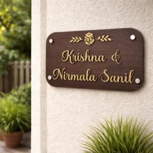 Unique Customized Acrylic Name Board